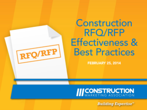 Construction RFQ/RFP Effectiveness