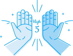 high five
